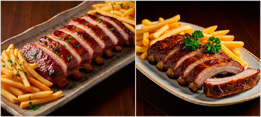 Costillas de cerdo a la BBQ caseras al horno